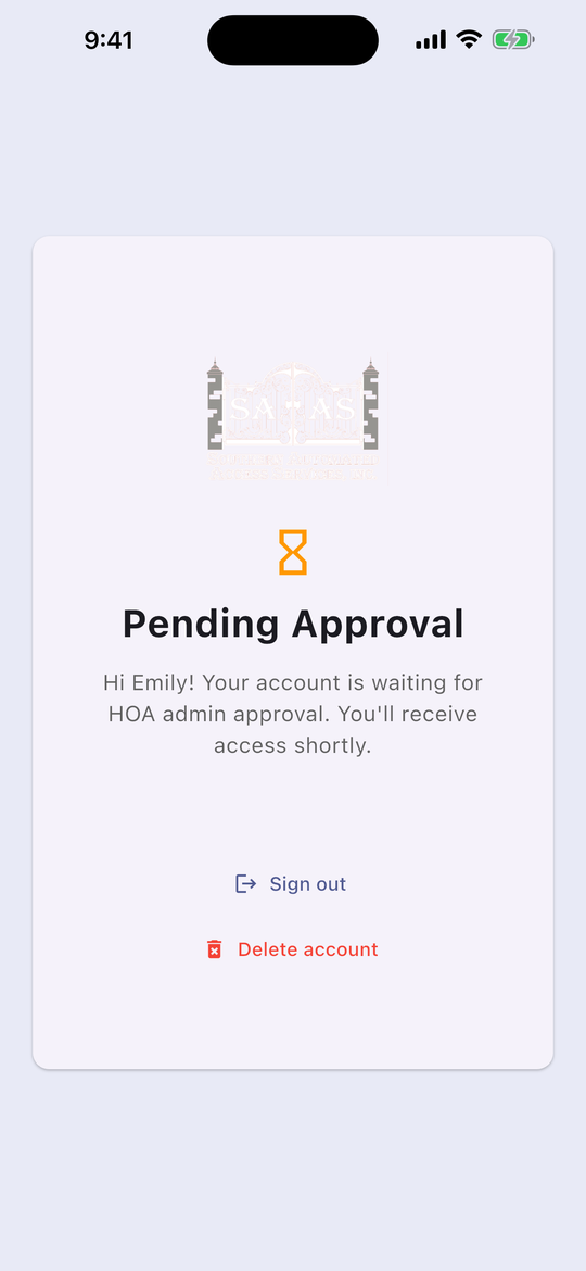 Wait for approval
